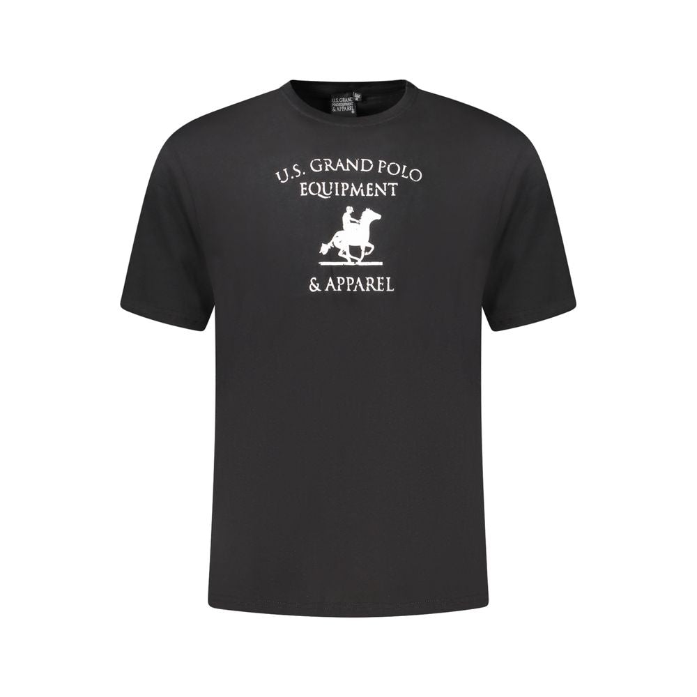 U.S. Grand Polo Black Cotton T-Shirt