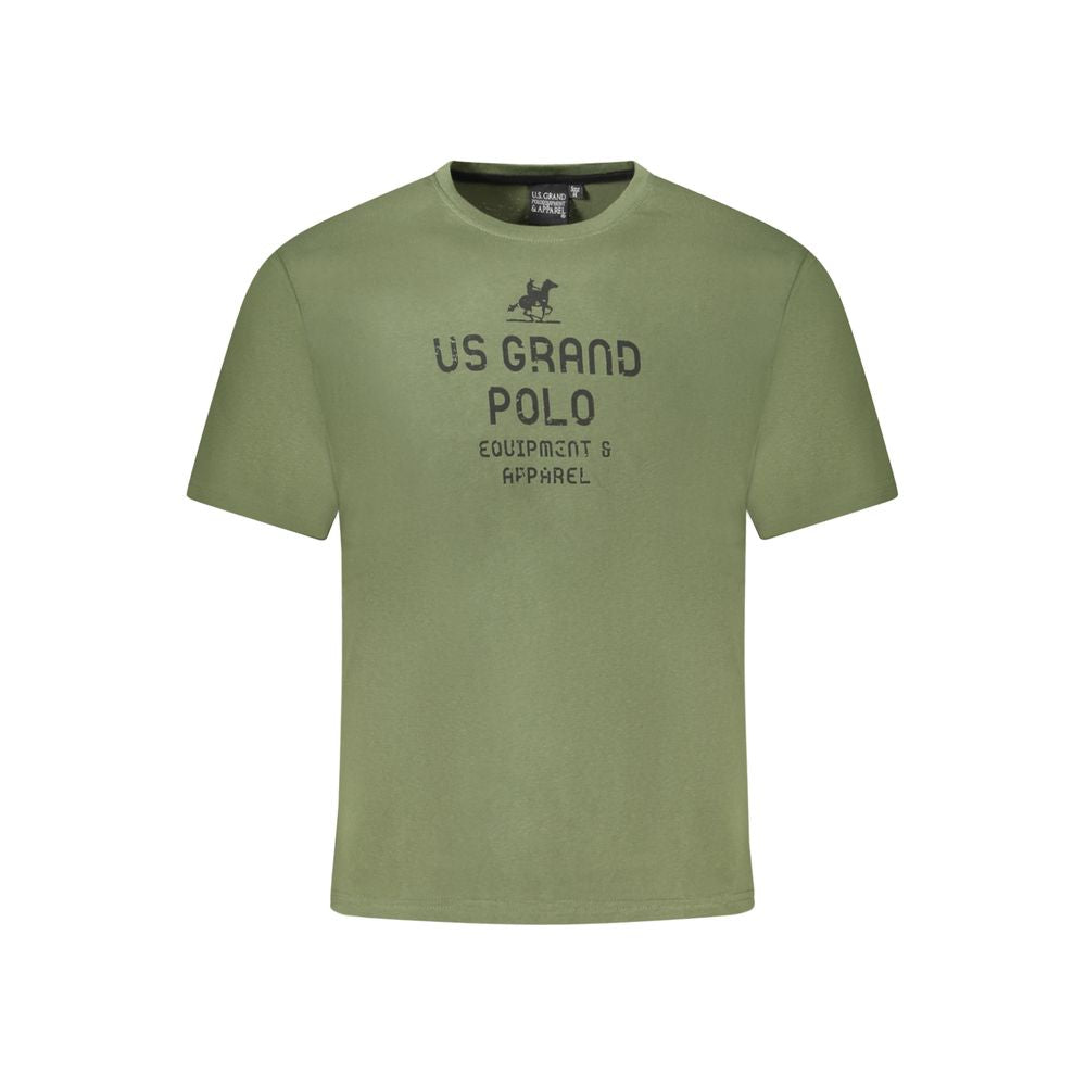 U.S. Grand Polo Green Cotton T-Shirt