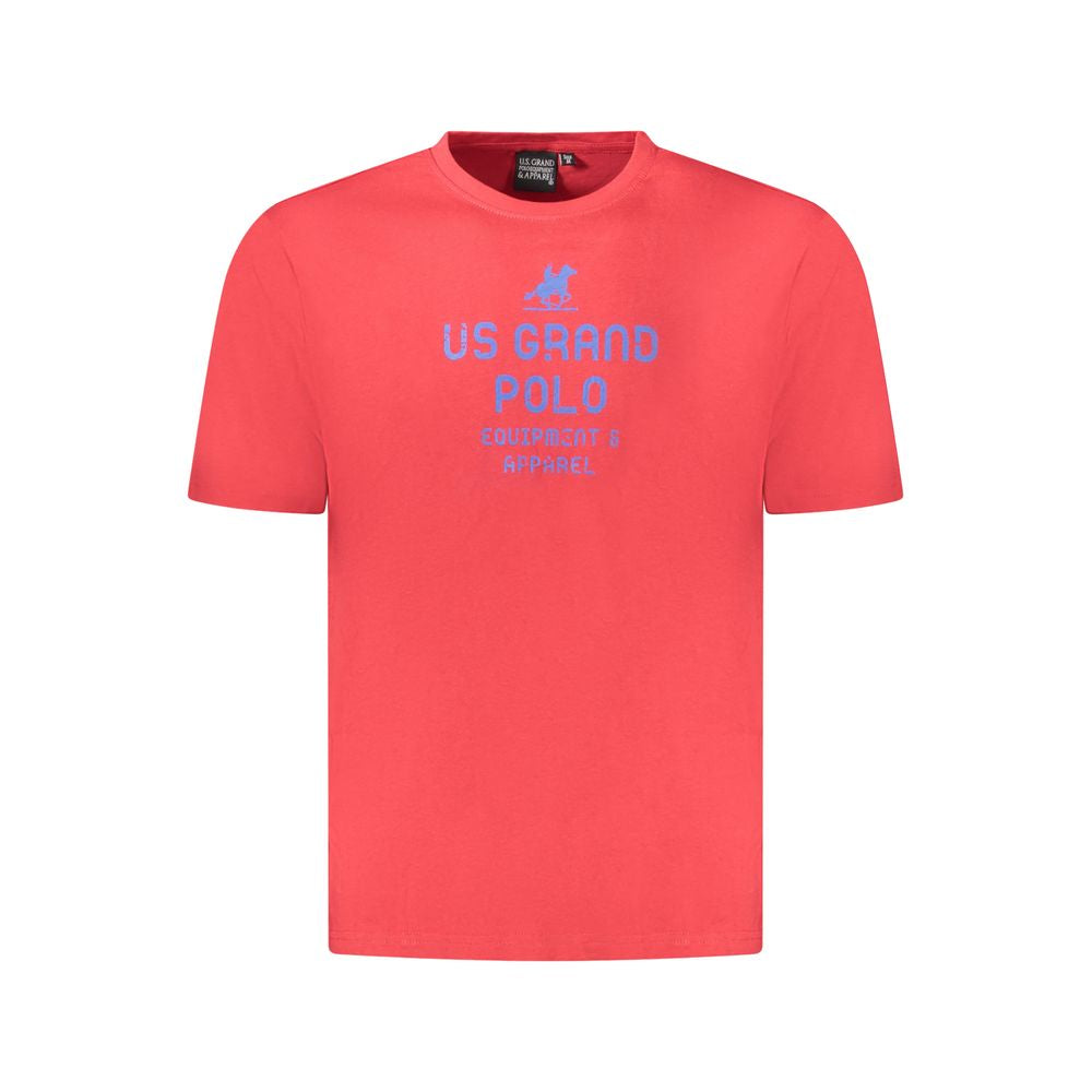 U.S. Grand Polo Red Cotton T-Shirt