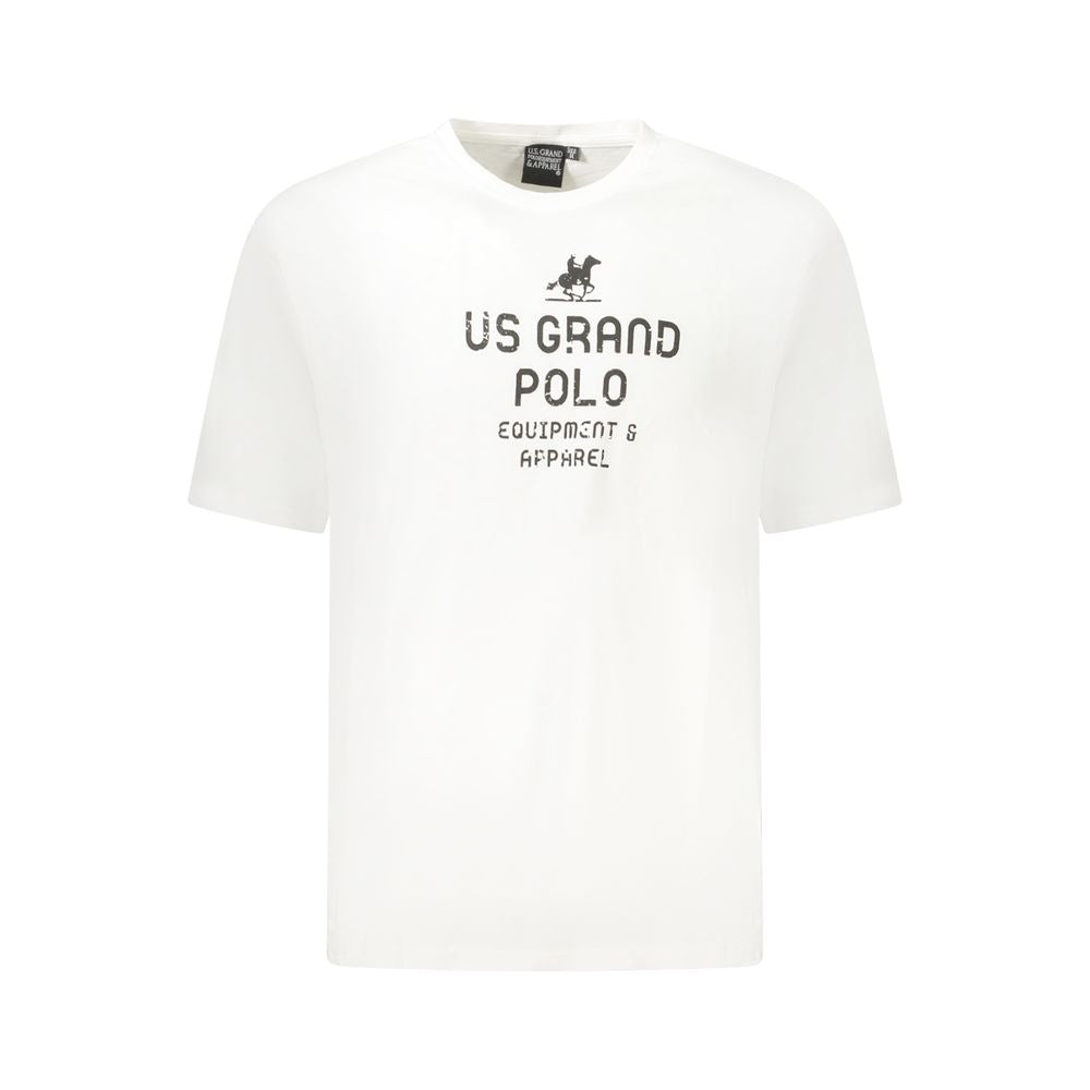 U.S. Grand Polo White Cotton T-Shirt