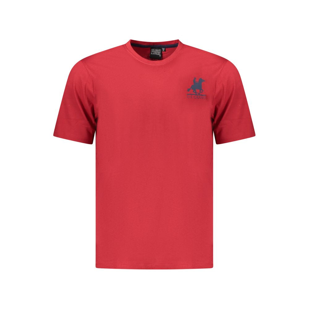 U.S. Grand Polo Red Cotton T-Shirt