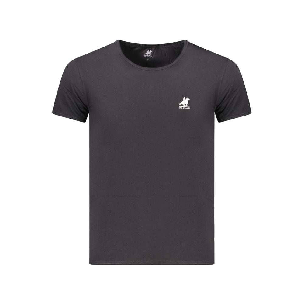 U.S. Grand Polo Black Cotton T-Shirt