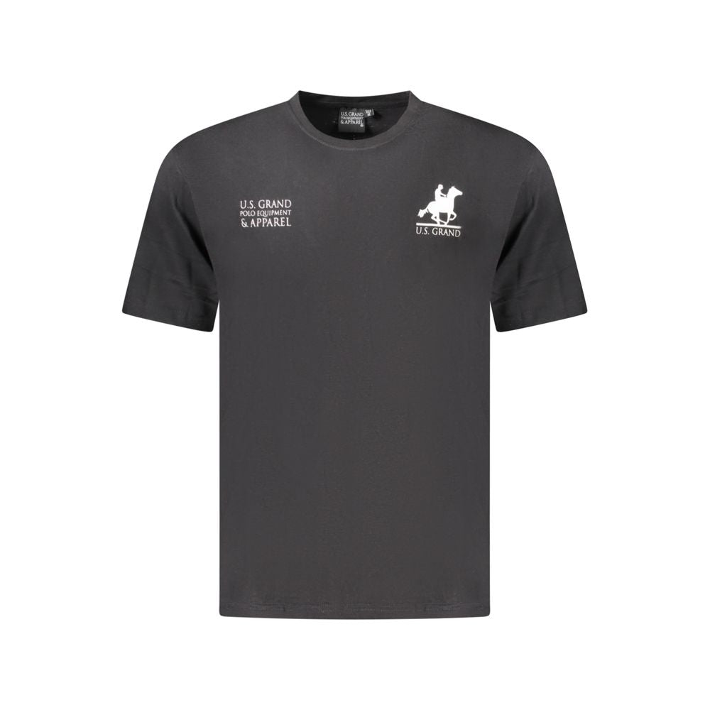 U.S. Grand Polo Black Cotton T-Shirt