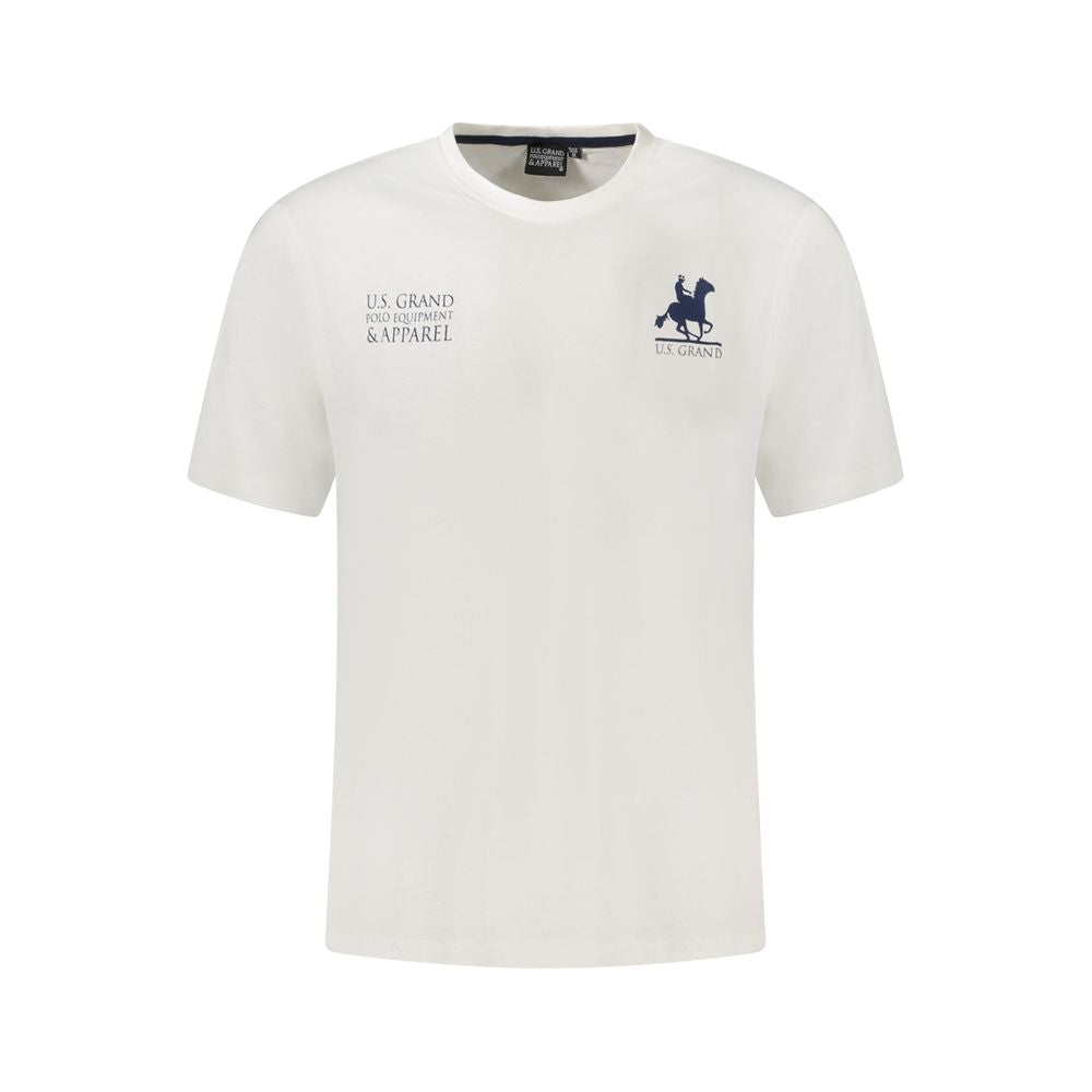 U.S. Grand Polo White Cotton T-Shirt