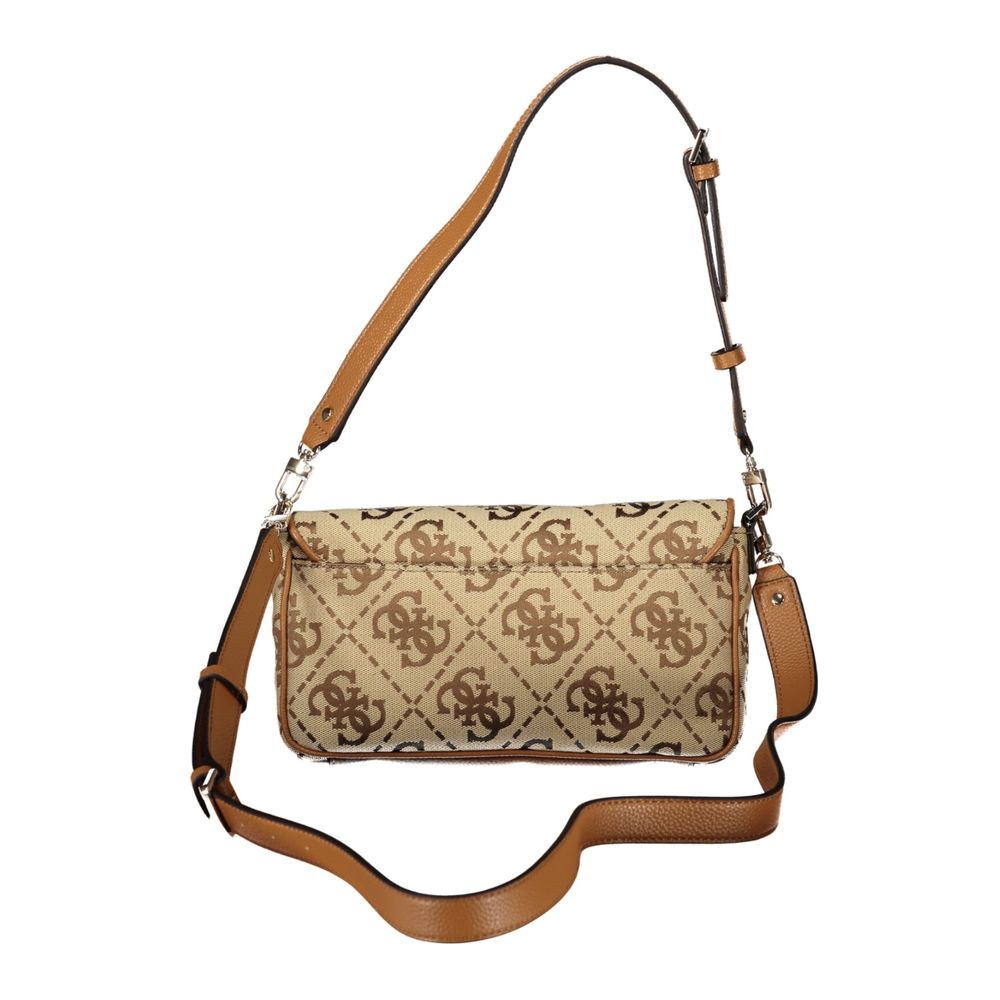 Guess Jeans Beige Polyester Women Handbag