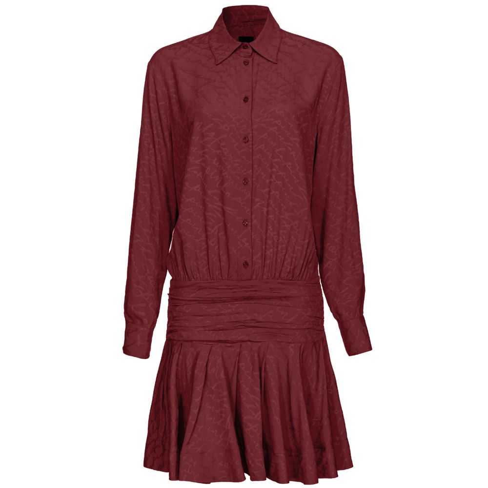 PINKO Red Haircalf Dress