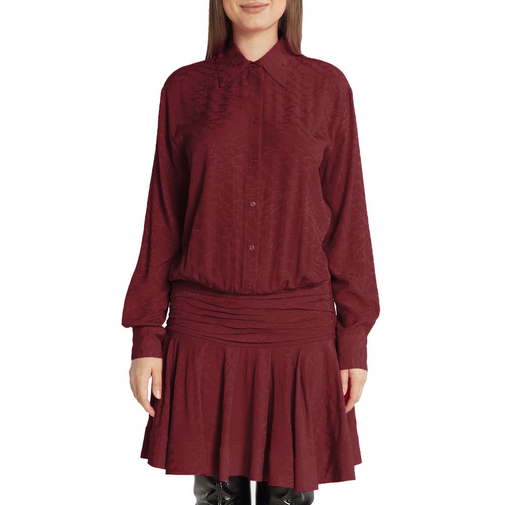PINKO Red Haircalf Dress