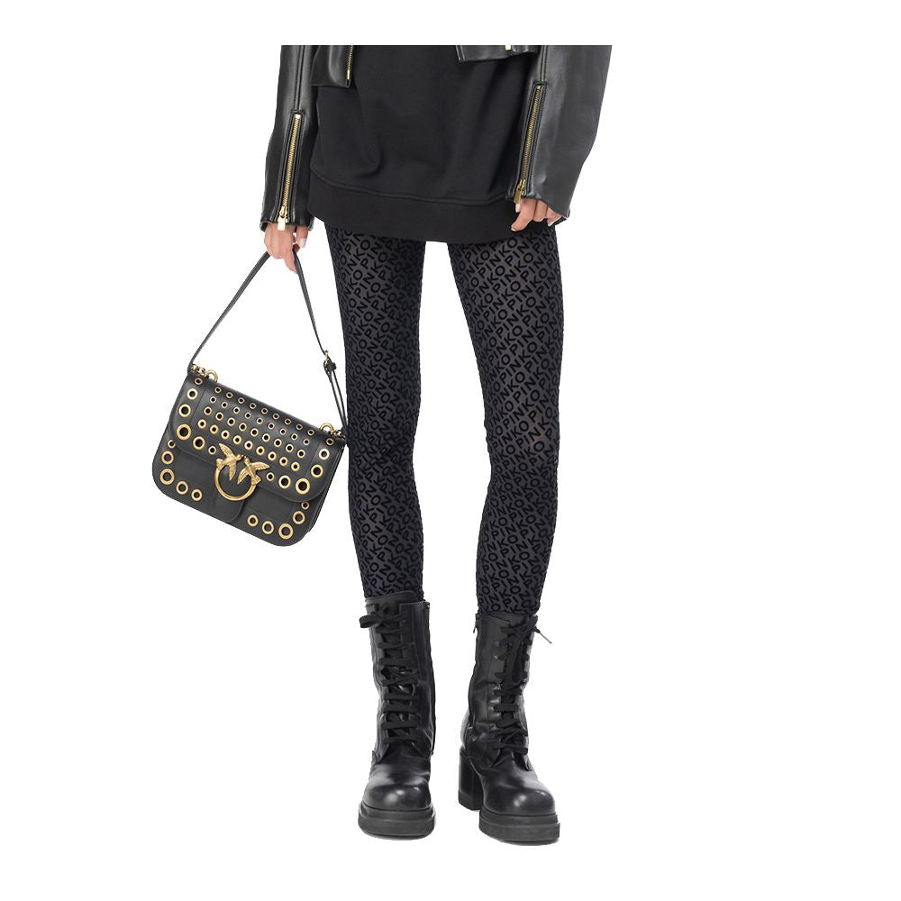PINKO Black Nylon Jeans & Pant