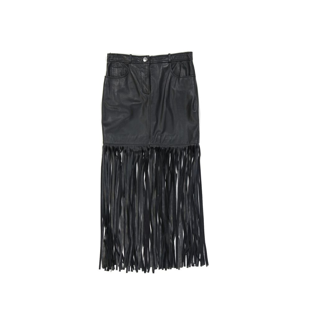 Boutique Moschino Leather Skirt