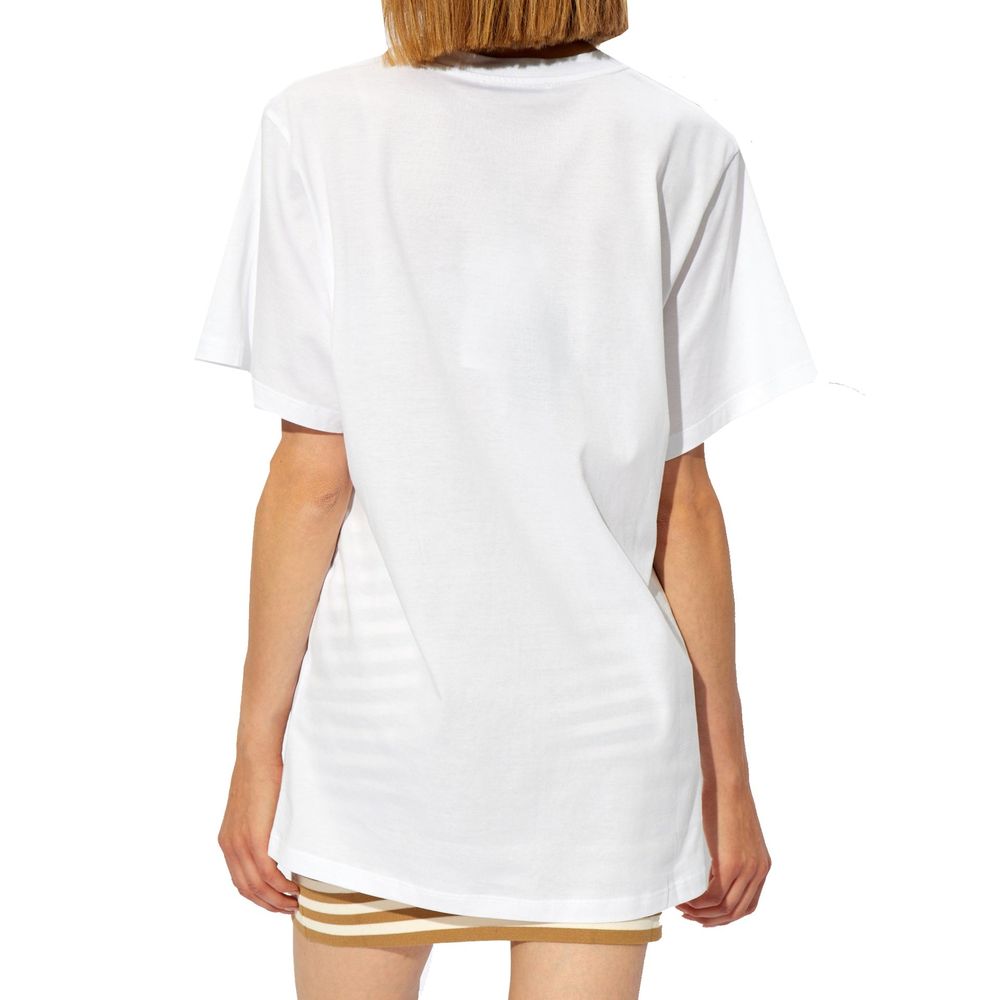 Max Mara Mango Logo Embroidered Cotton T-Shirt