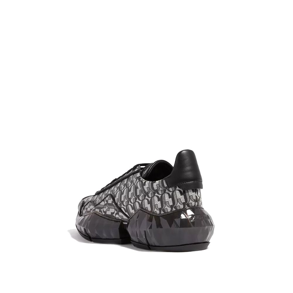 Jimmy Choo Diamond JC Monogram Glitter Leather Sneakers