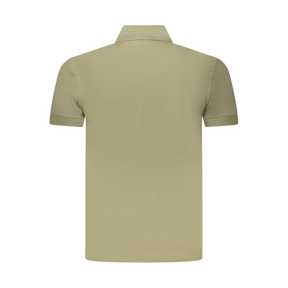 Hugo Boss Green Cotton Men Polo Shirt