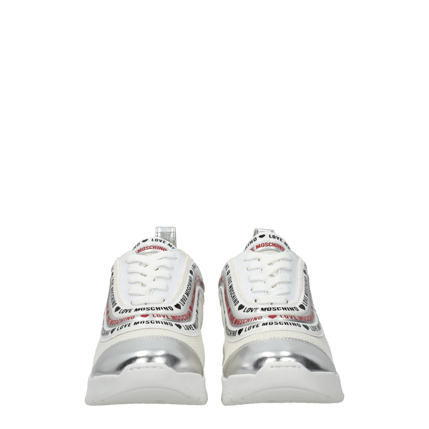 Love Moschino Beige Fabric Low Tops