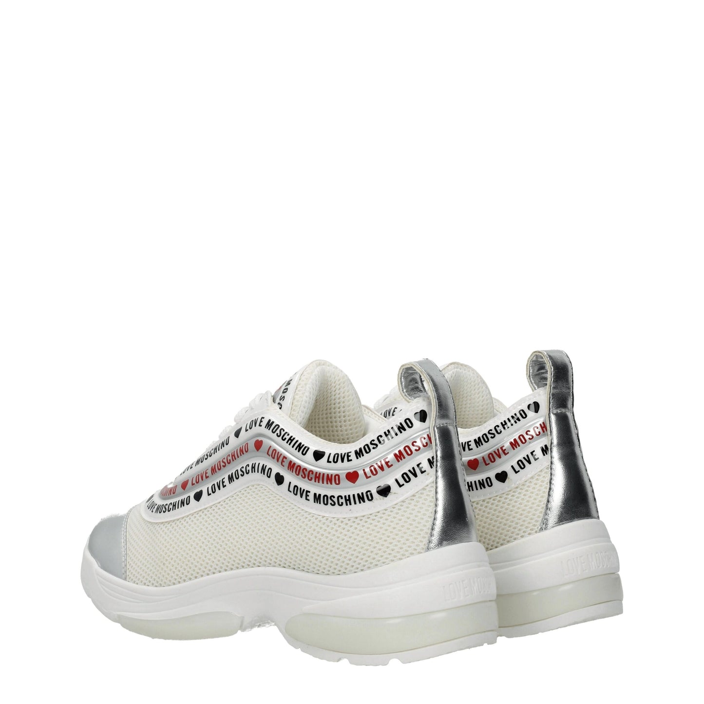 Love Moschino Beige Fabric Low Tops