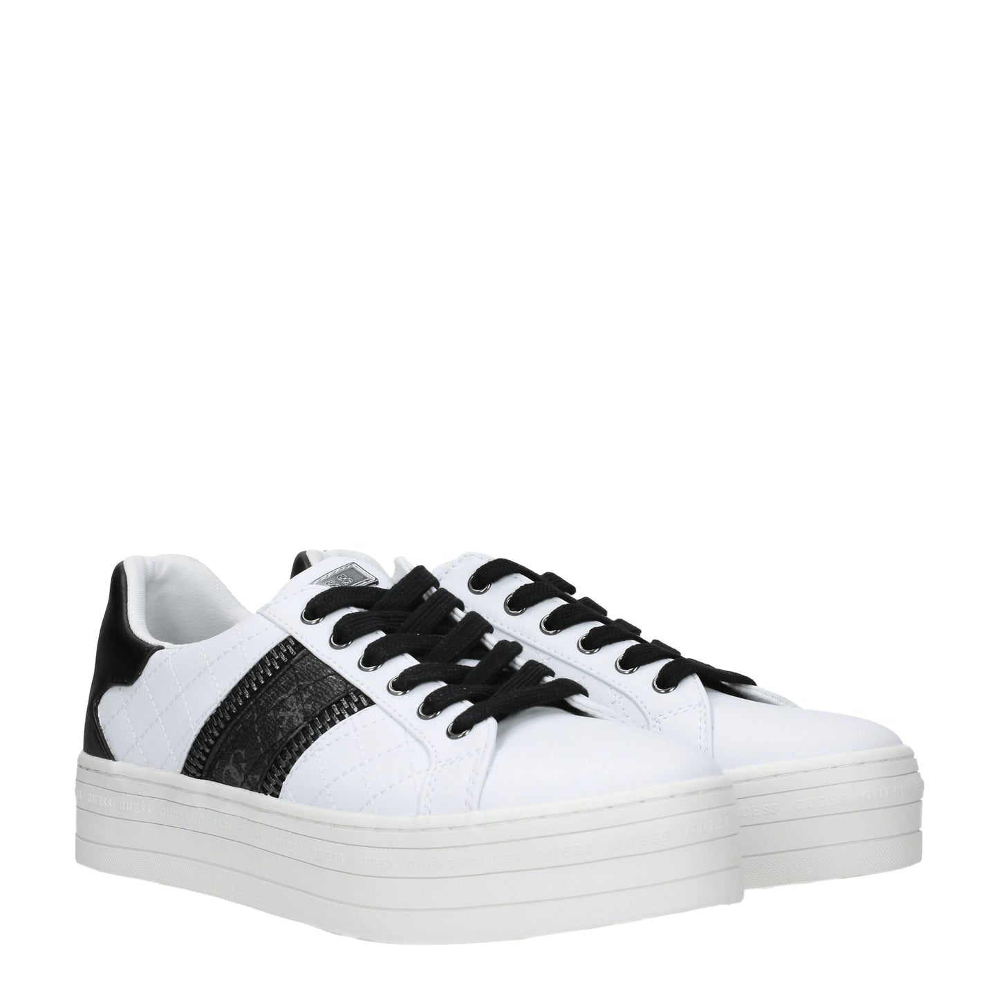 Guess White Polyethylene Sneakers