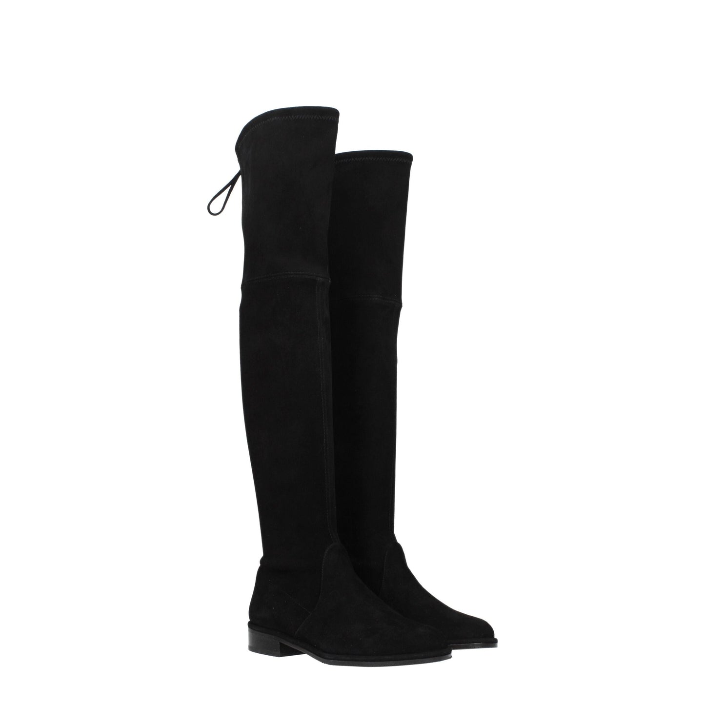 Stuart Weitzman Black Leather Over The Knee