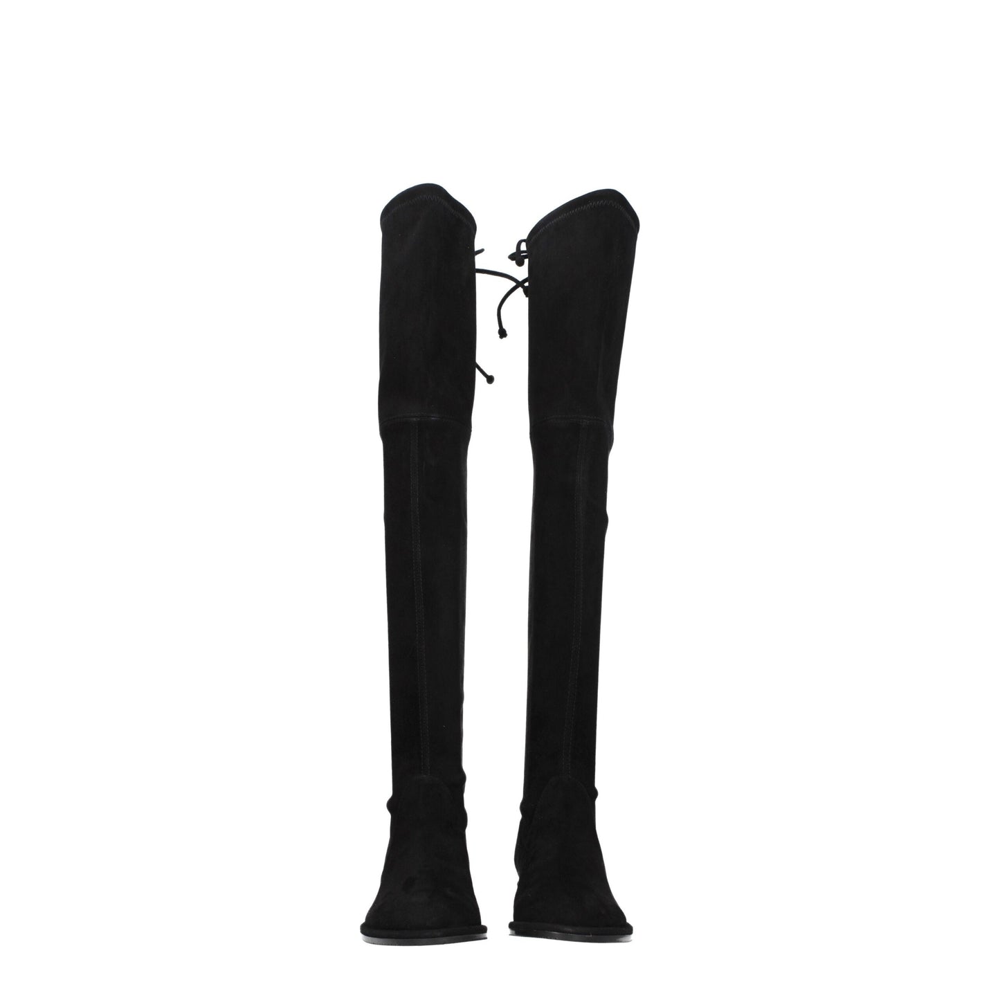 Stuart Weitzman Black Leather Over The Knee