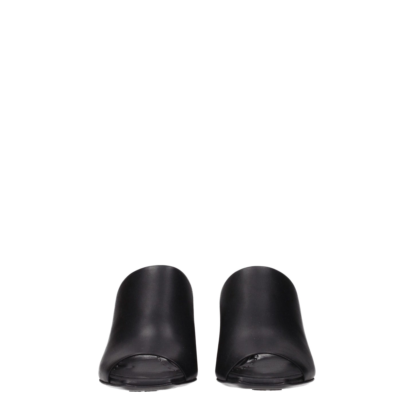 Max Mara Black Leather Sandal