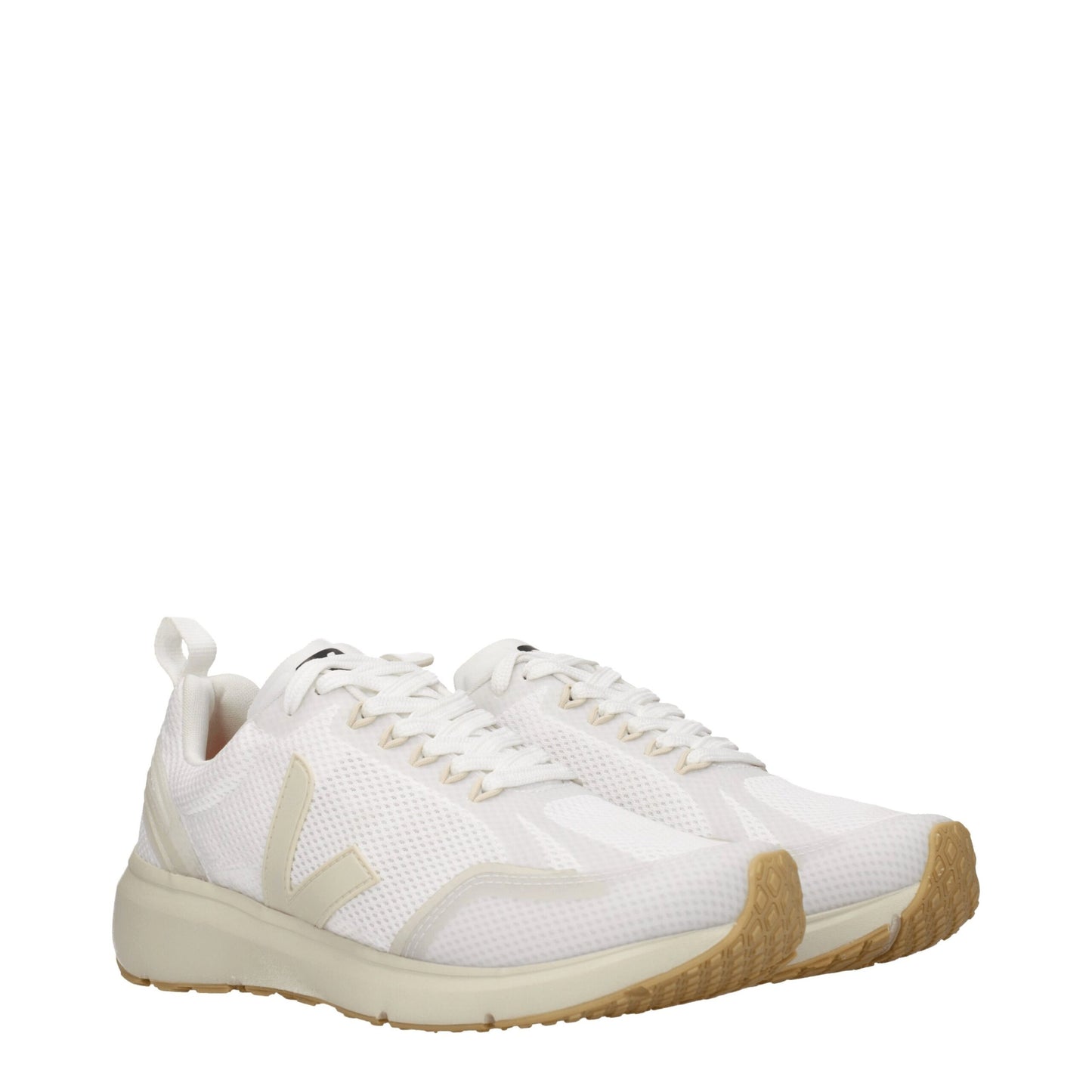 Veja White Fabric Sneakers