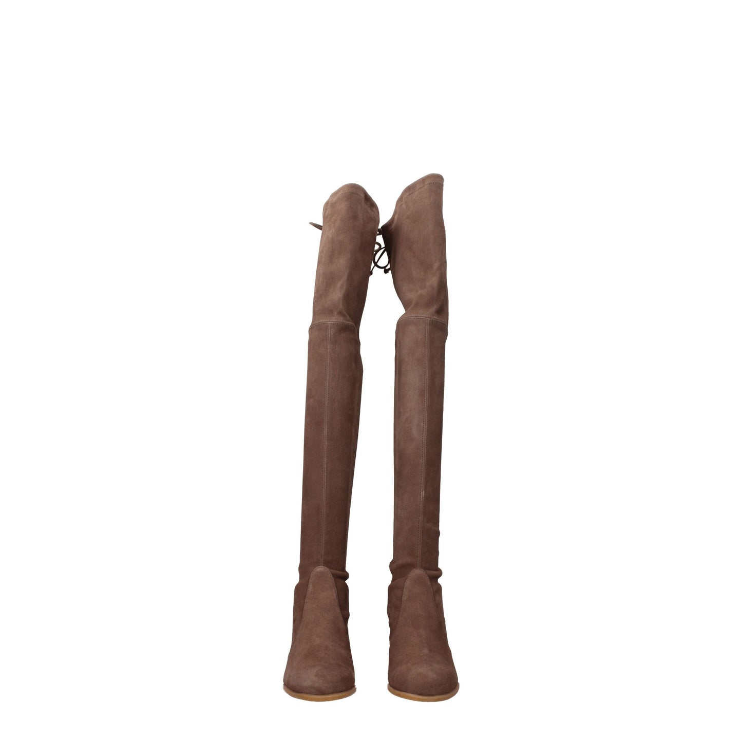 Stuart Weitzman Beige Leather Over The Knee
