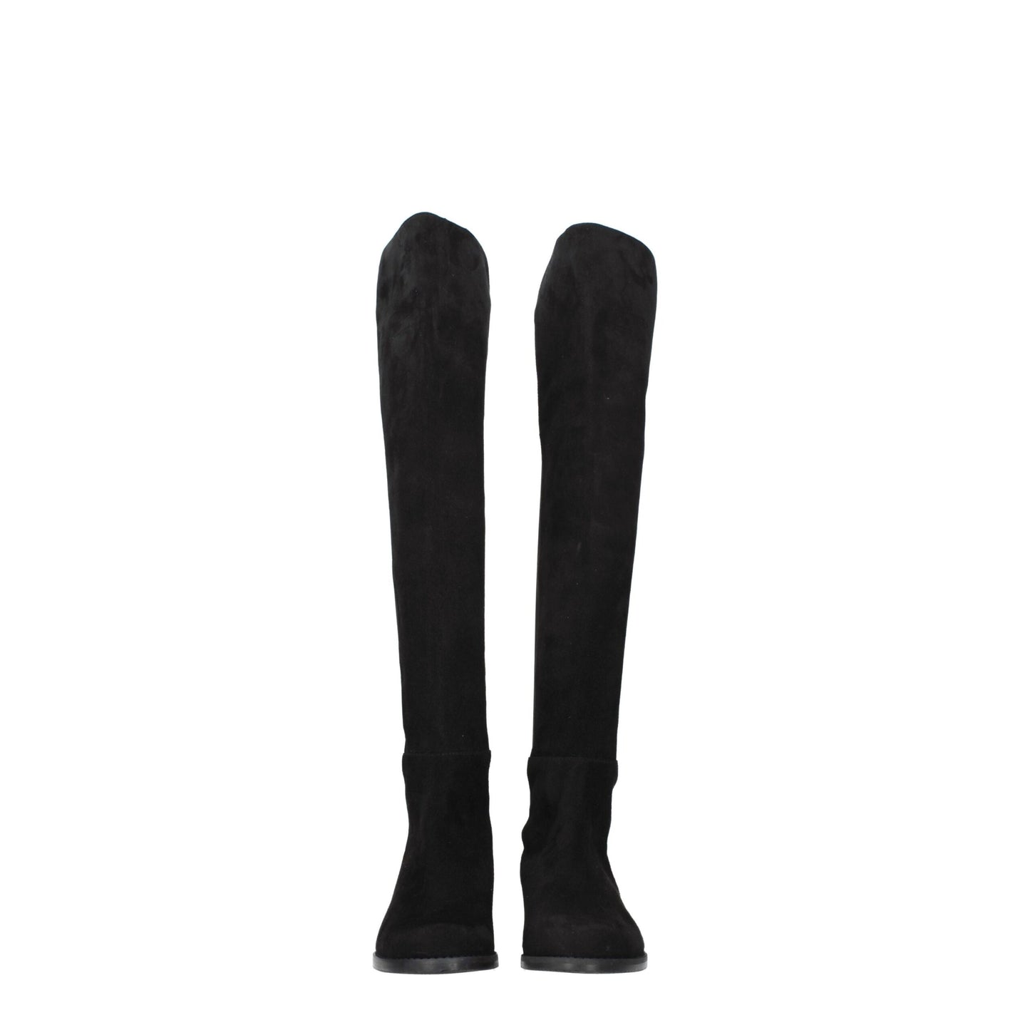 Stuart Weitzman Black Leather Over The Knee