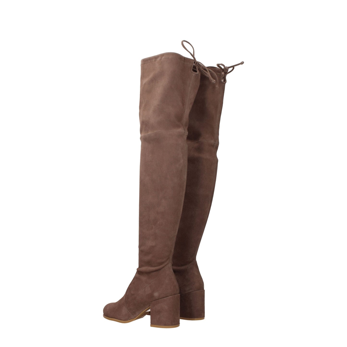 Stuart Weitzman Beige Leather Over The Knee
