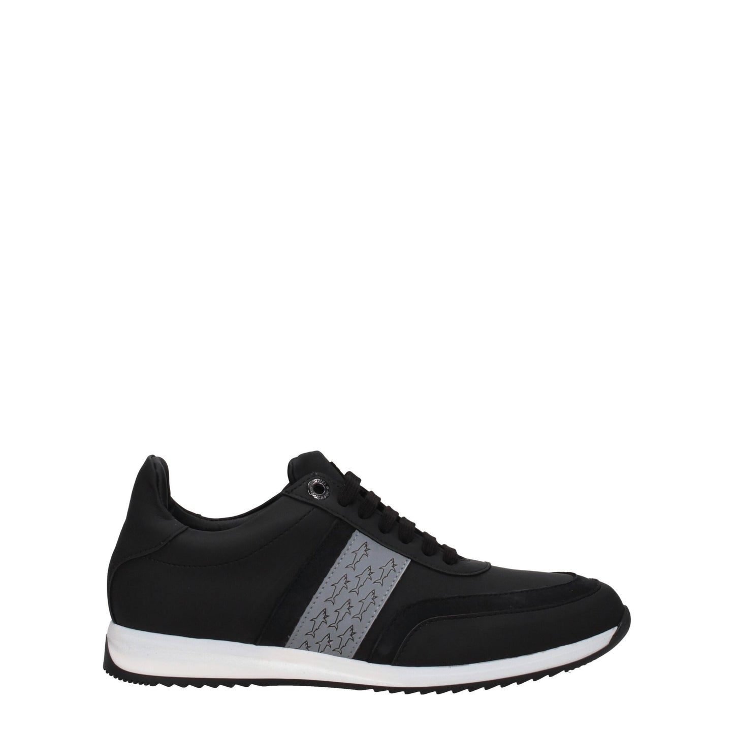 Paul & Shark Black Leather Sneakers