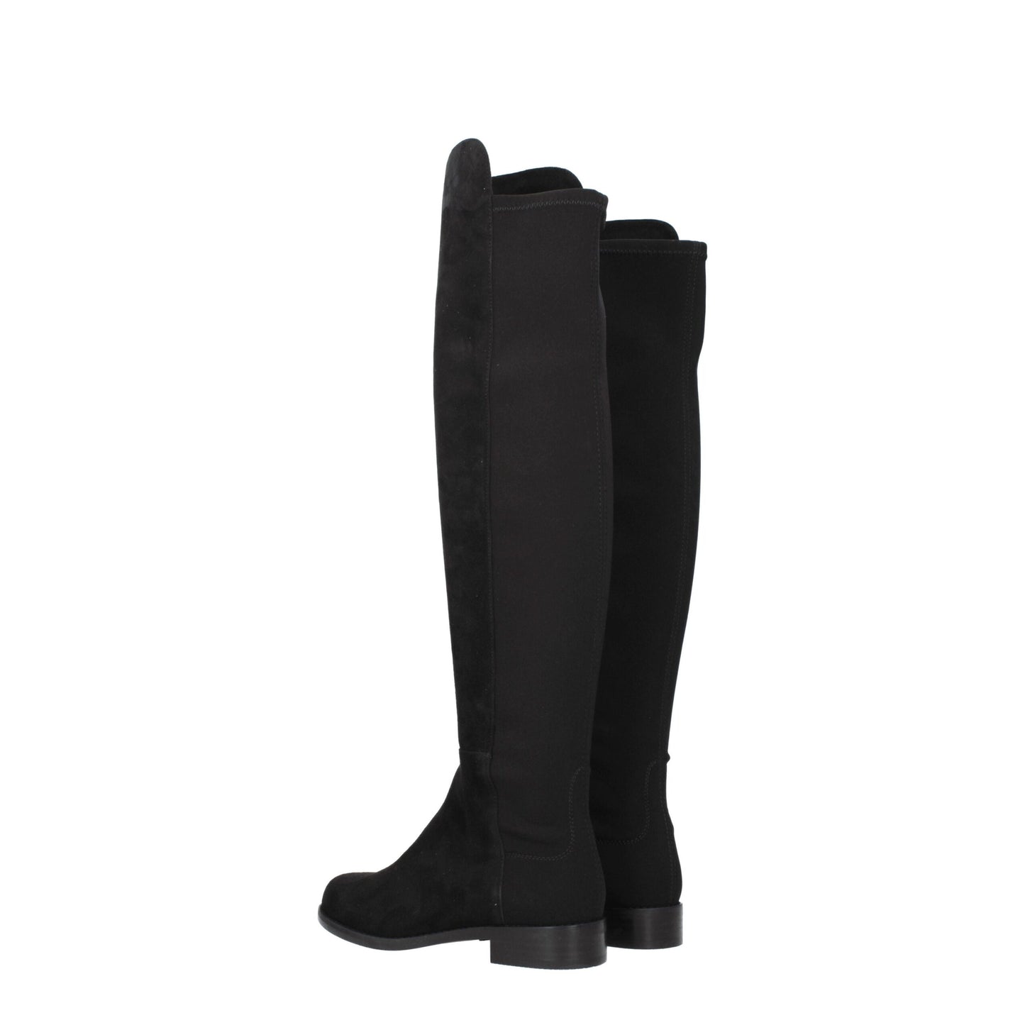 Stuart Weitzman Black Leather Over The Knee