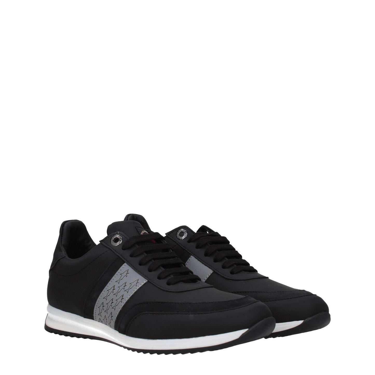 Paul & Shark Black Leather Sneakers