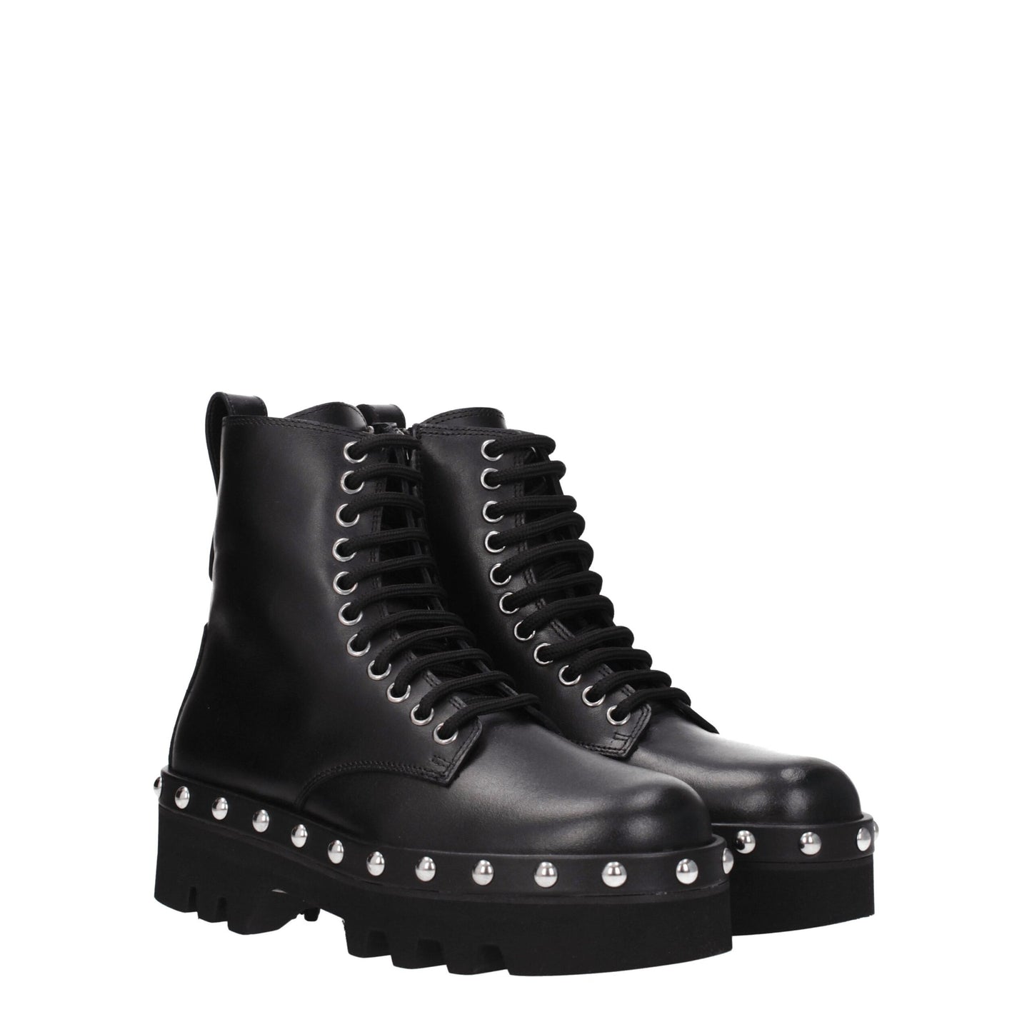 Furla Black Leather Ankle Boots