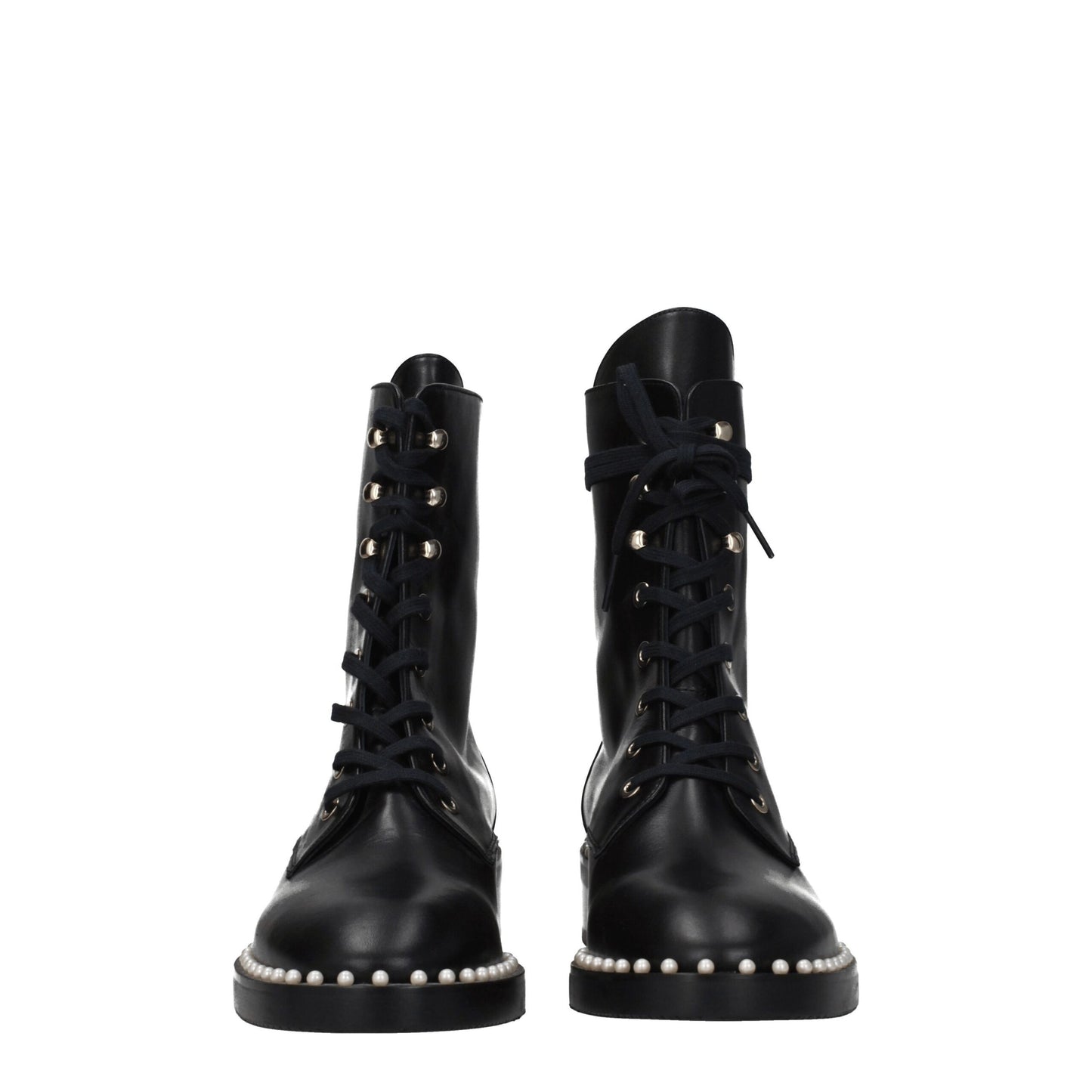 Stuart Weitzman Black Leather Ankle Boots