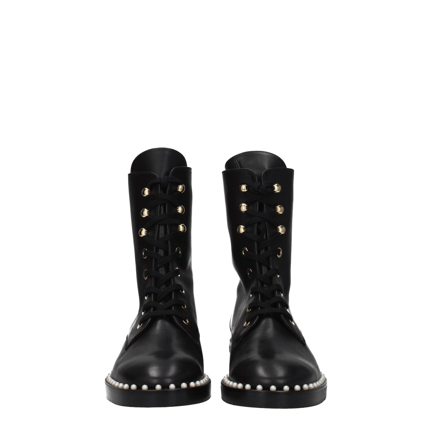 Stuart Weitzman Black Leather Ankle Boots