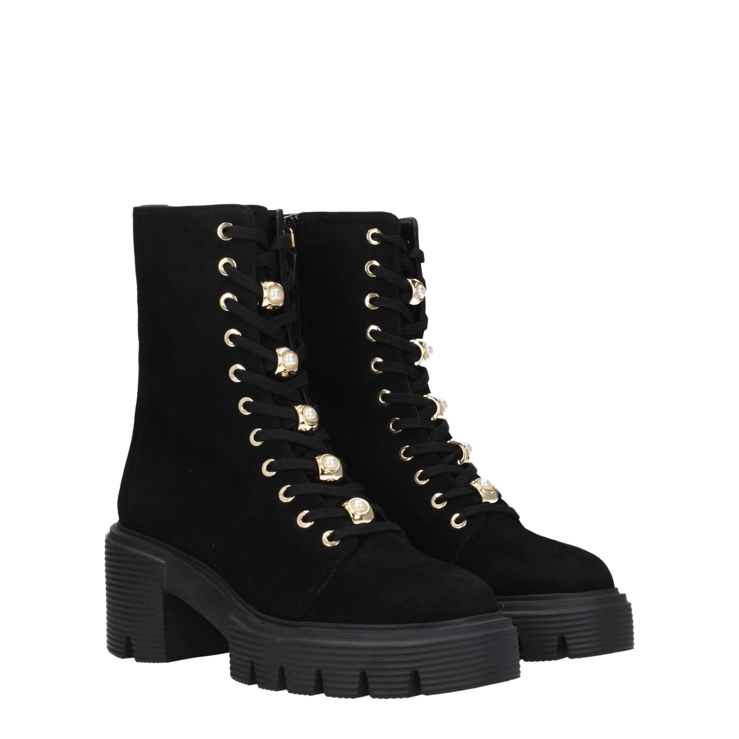 Stuart Weitzman Black Leather Ankle Boots