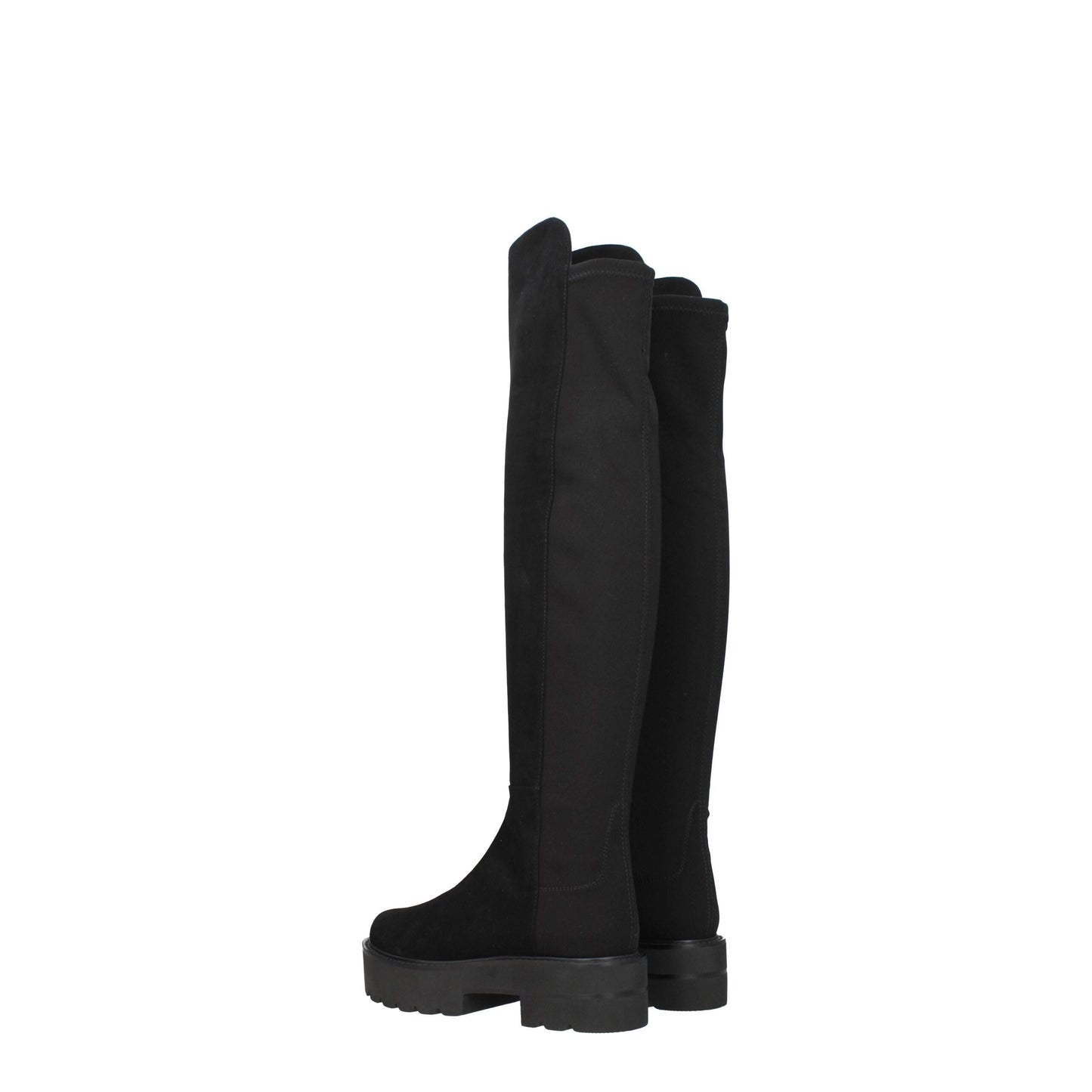 Stuart Weitzman Black Leather Over The Knee