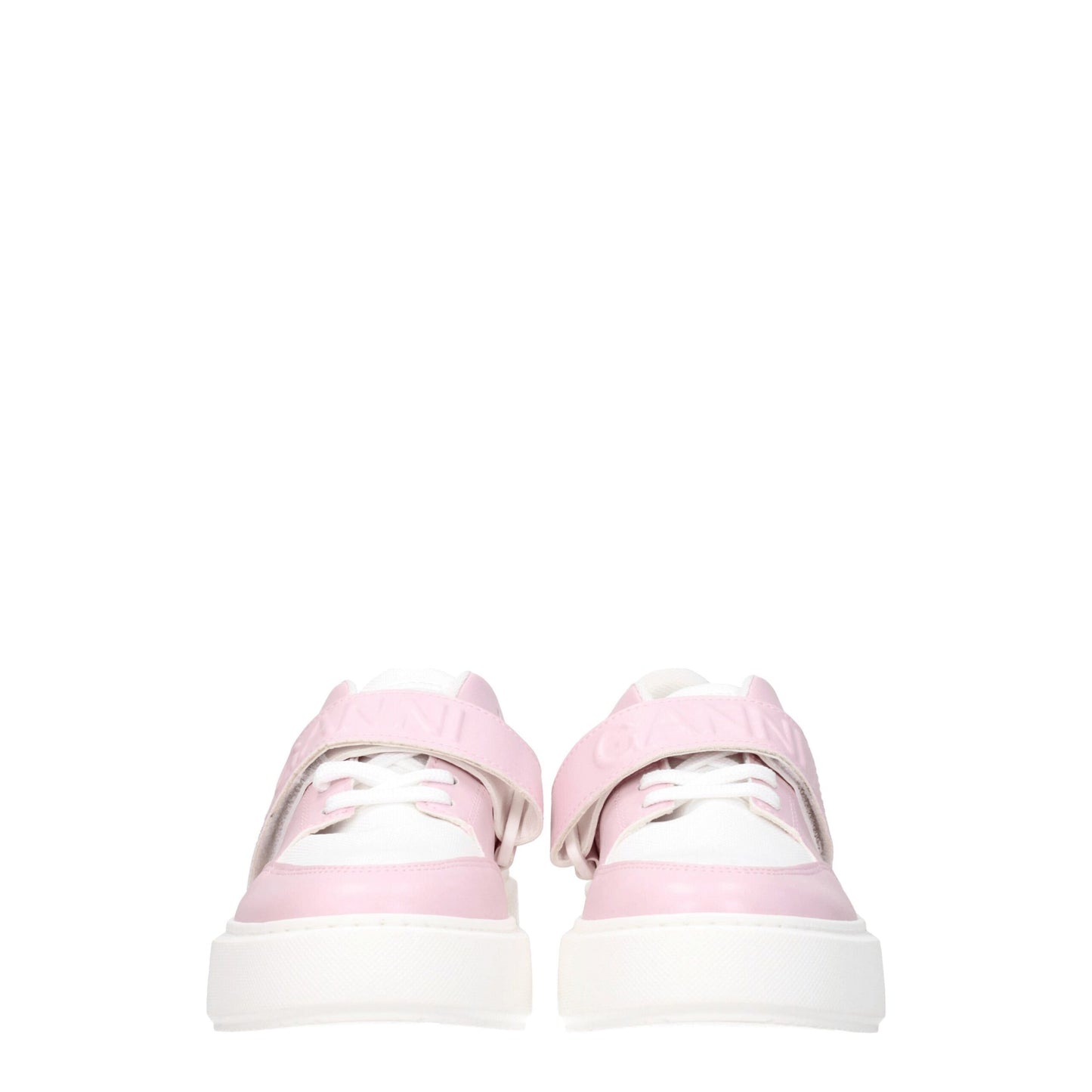 Ganni Pink Leather Sneakers