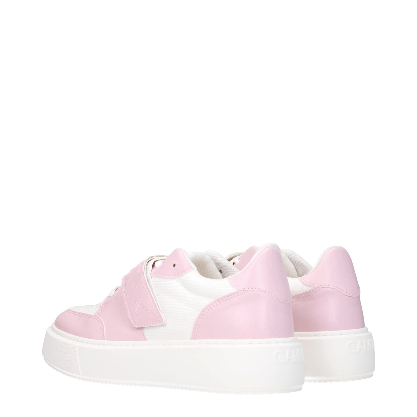 Ganni Pink Leather Sneakers
