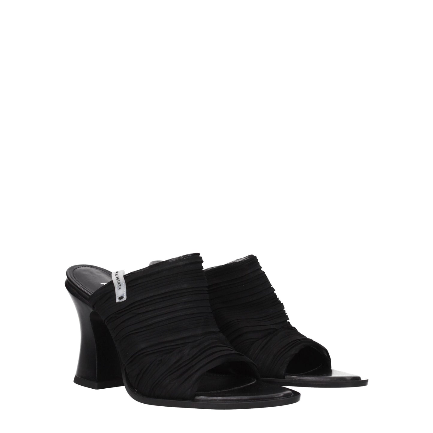 Premiata Black Fabric Sandal