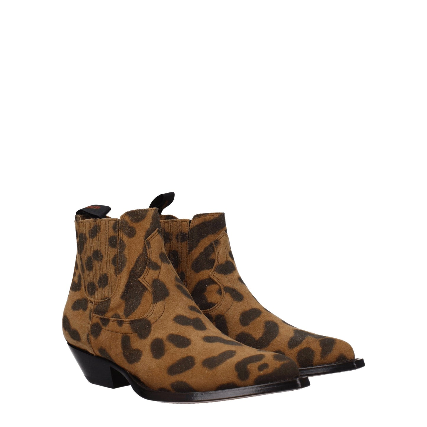 Sonora Beige Leather Ankle Boots