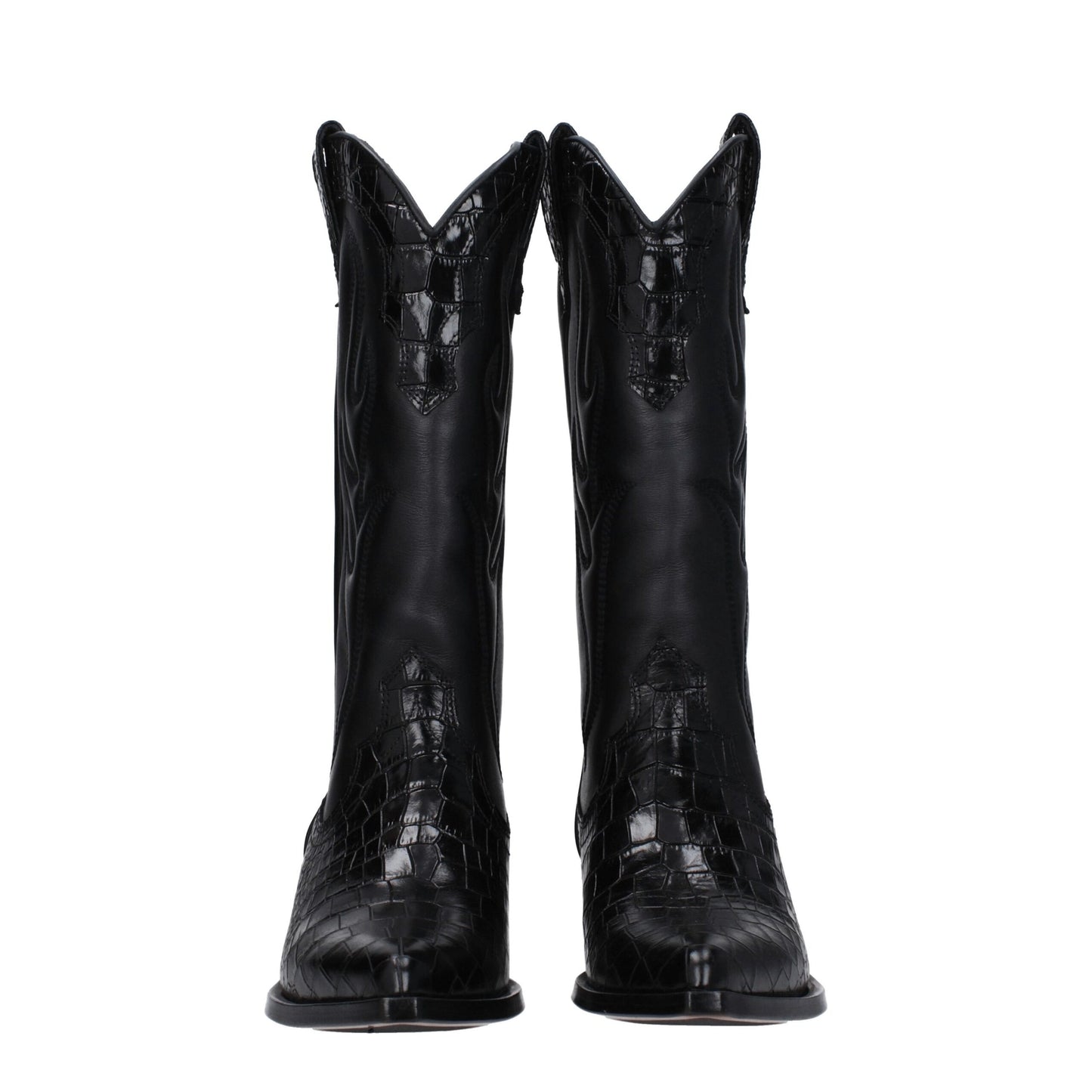 Sonora Black Leather Ankle Boots