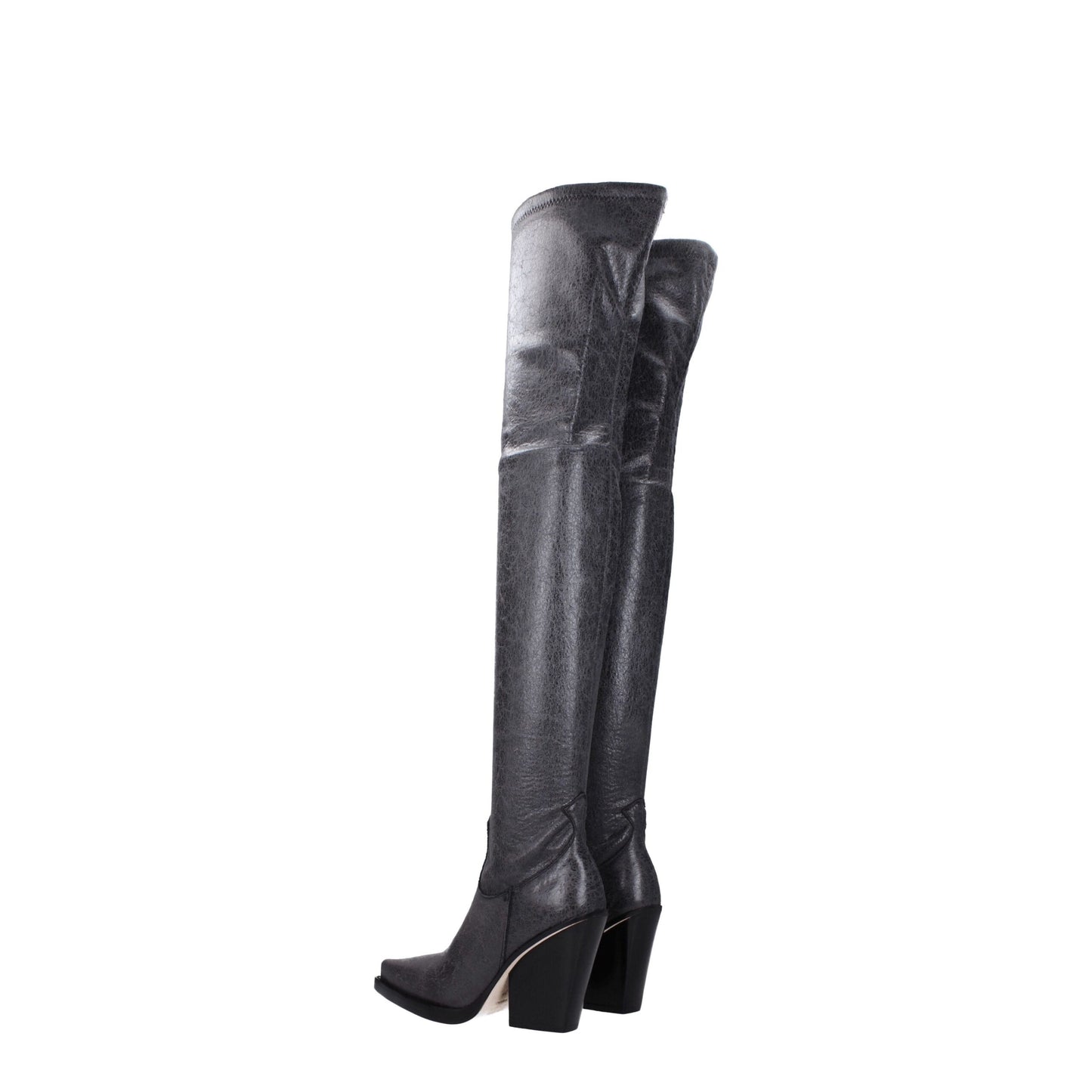 Paris Texas Black Leather Over The Knee
