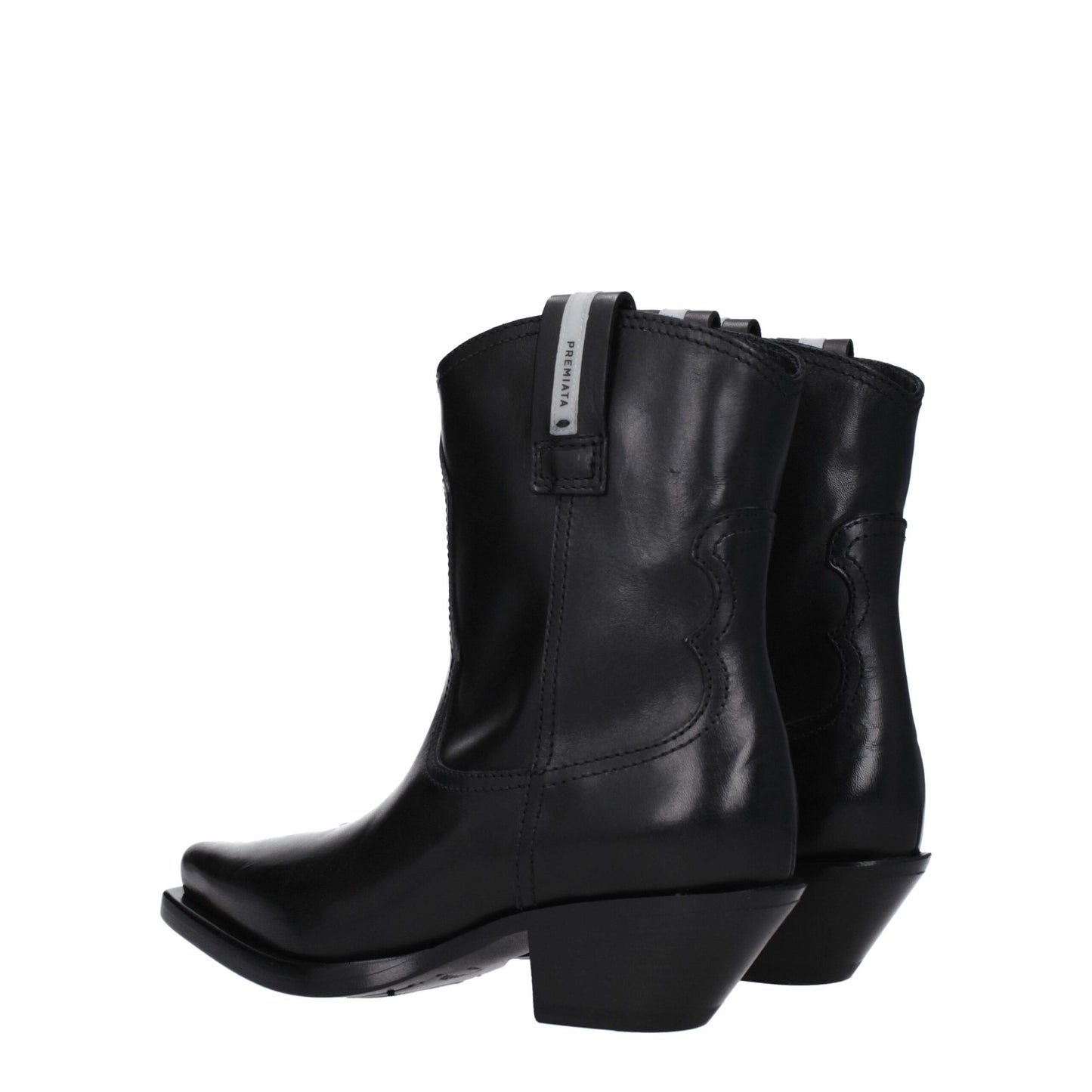 Premiata Black Leather Ankle