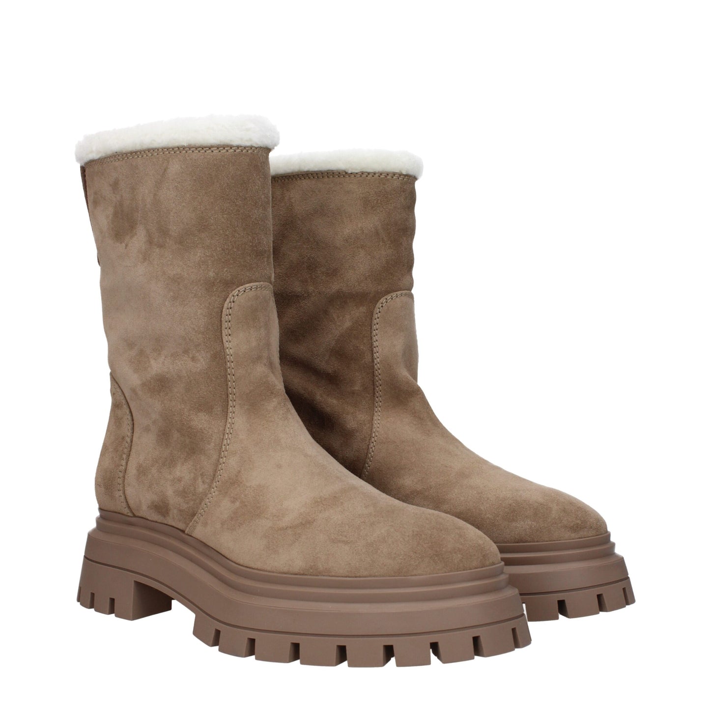Stuart Weitzman Beige Leather Ankle Boots