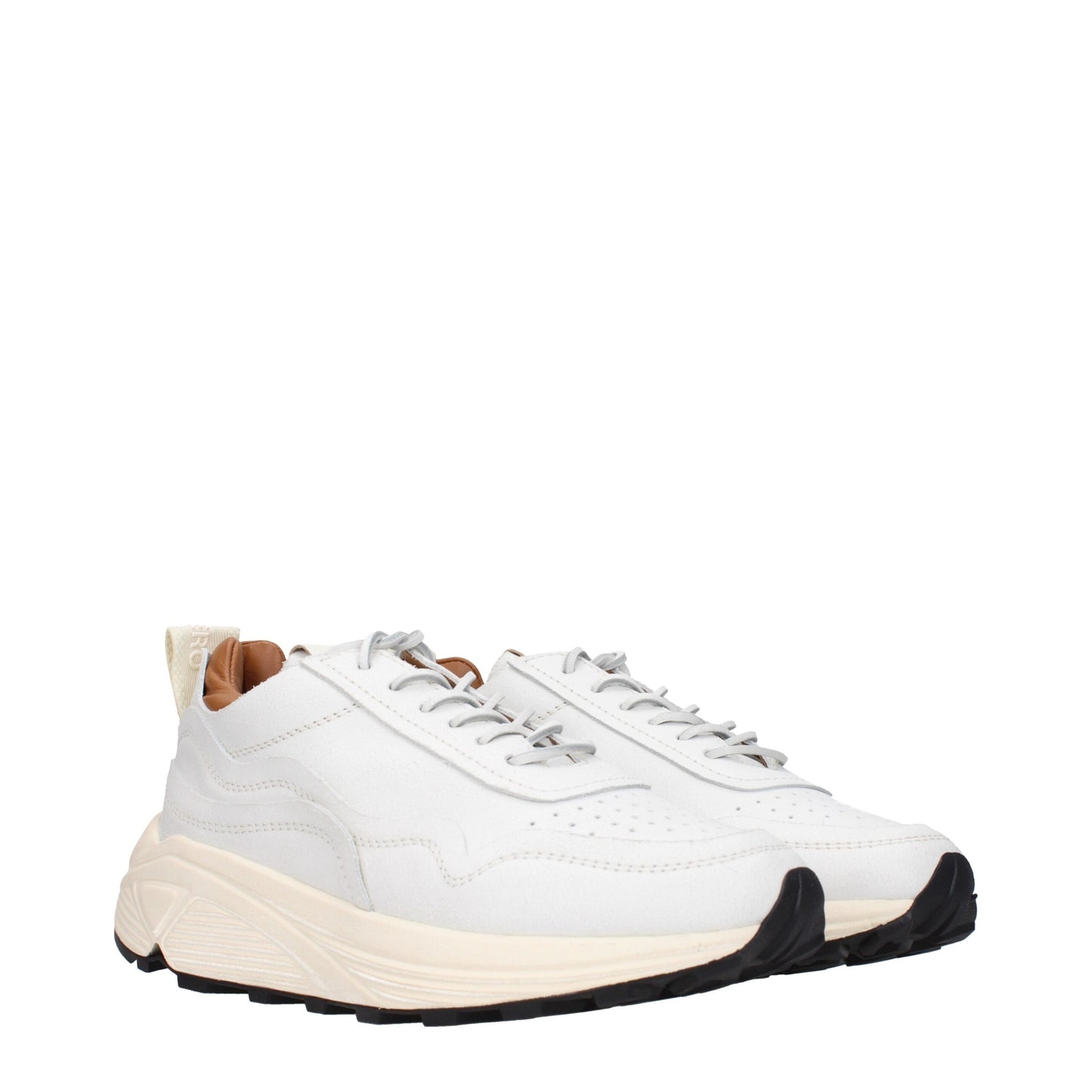 Buttero White Leather Sneakers