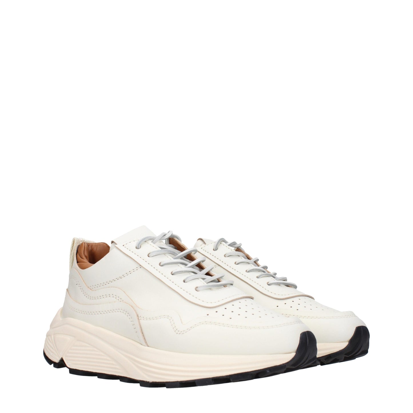 Buttero White Leather Sneakers