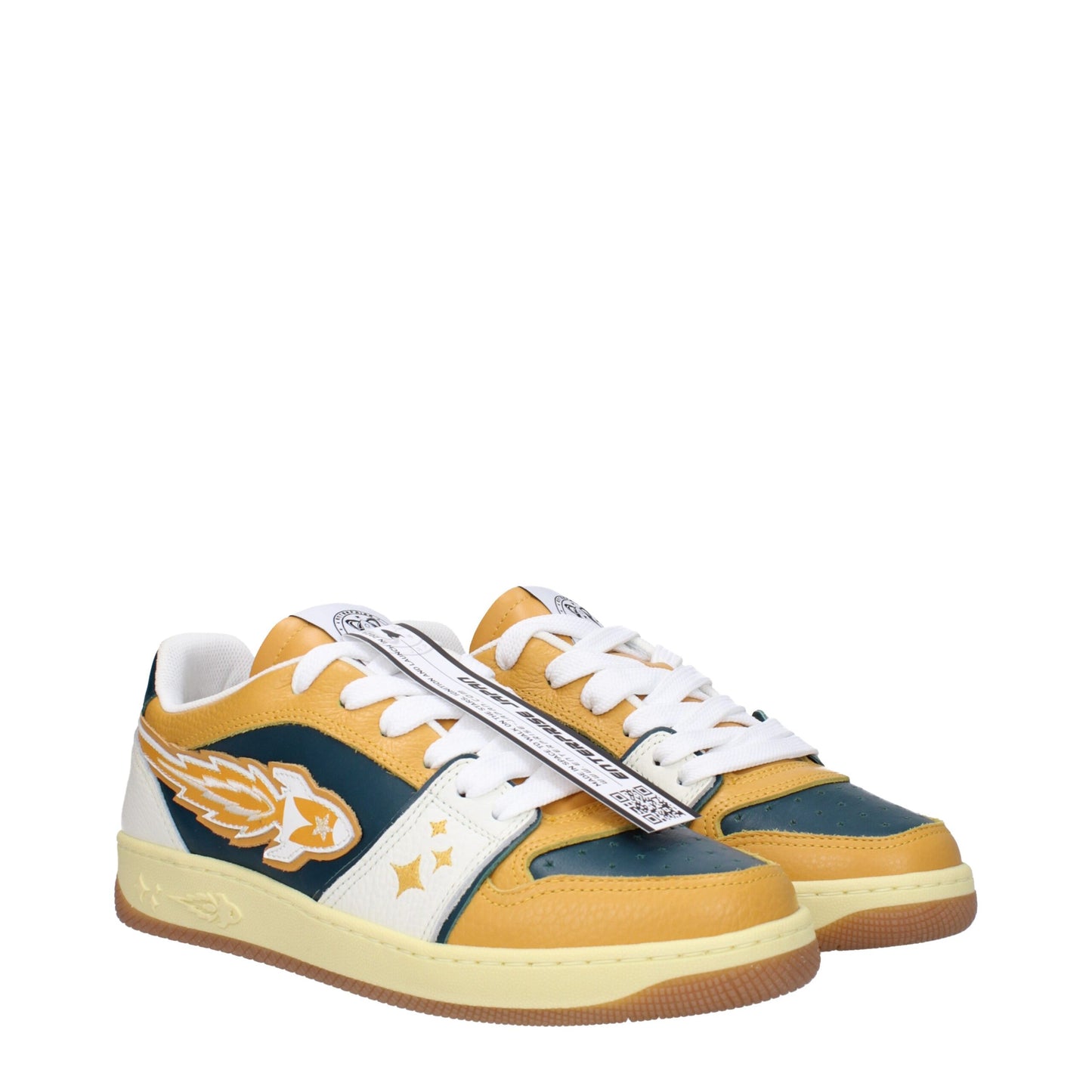 Enterprise Japan Green Leather Sneakers