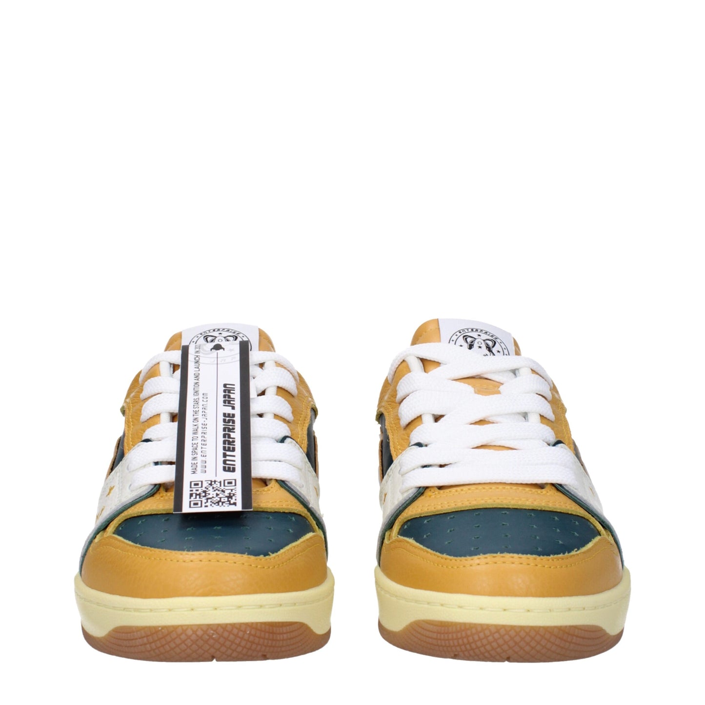 Enterprise Japan Green Leather Sneakers