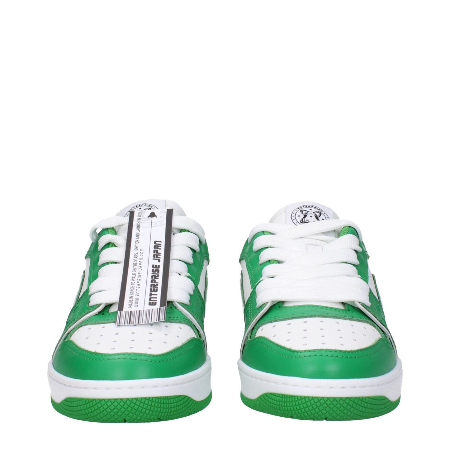 Enterprise Japan Green Leather Sneakers