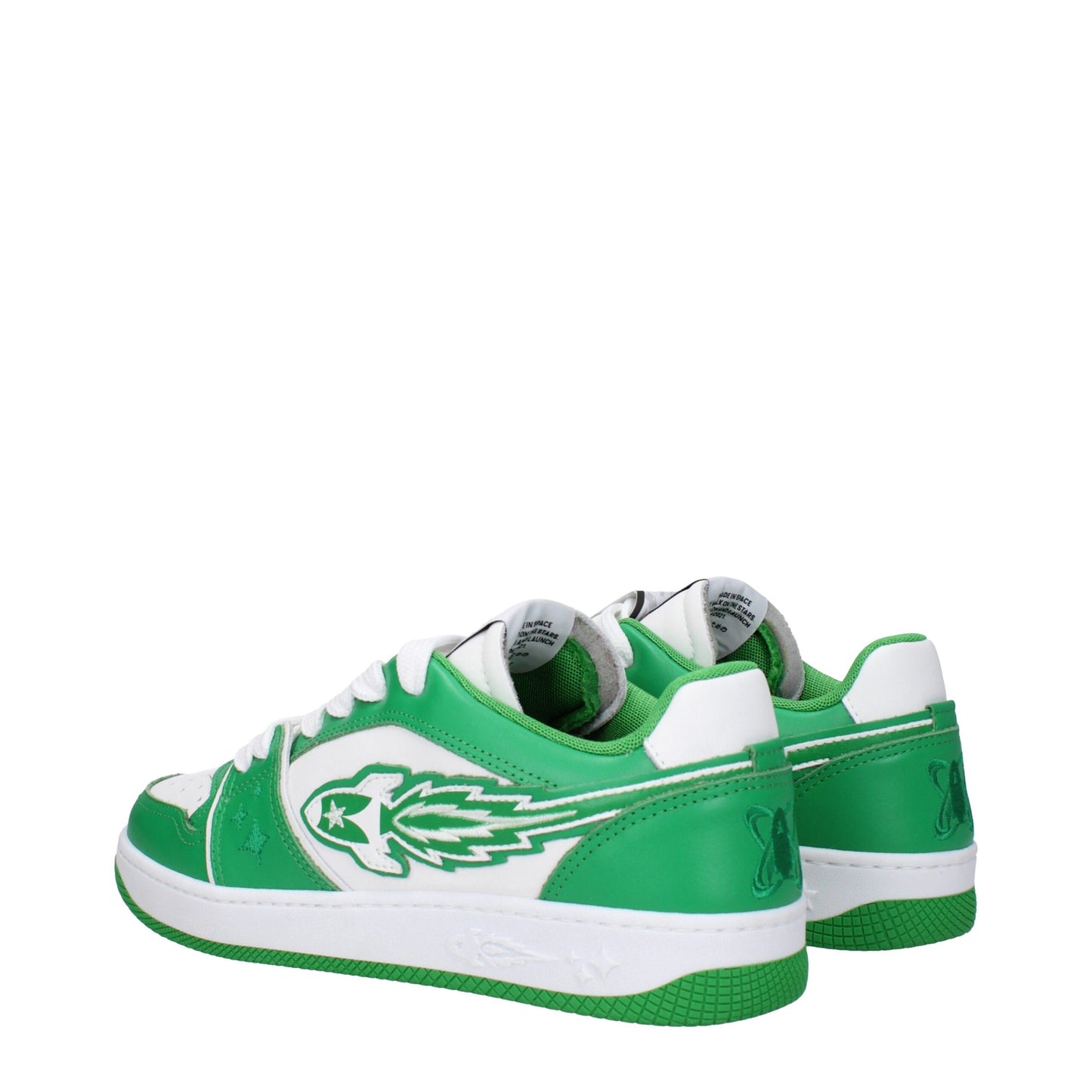 Enterprise Japan Green Leather Sneakers