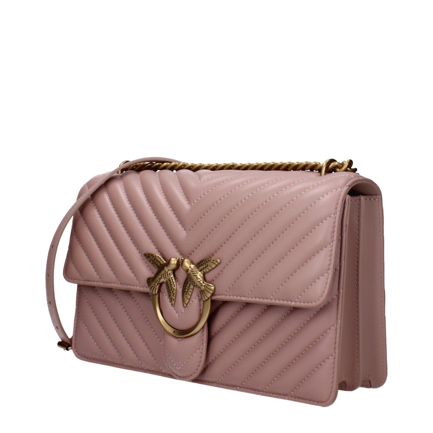 PINKO Pink Leather Crossbody Bags