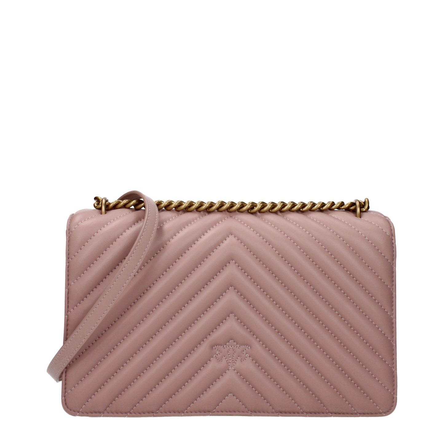 PINKO Pink Leather Crossbody Bags
